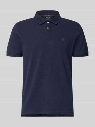 Mc Neal Regular Fit Poloshirt mit Label-Stitching in Dunkelblau, Gr&ouml;&szlig;e XXXL