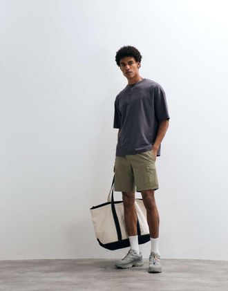 Capo Pantaloncini cargo tecnici multitasche oliva-Verde
