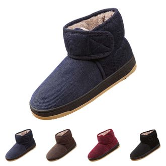 Generic Womens Winter Snow Boots Size 5 with Hook and Loop Closure, Slip Resistant Outdoor Shoes, Women Men Outdoor Comfortable Warm Fur Lined Boots for Cold 