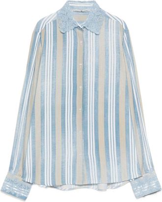 Ermanno Scervino Womens Shirts Clear Blue