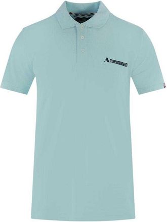 Aquascutum Unisex Volwassen Gecodeerde Logo Polo Shirt (Lichtblauw)