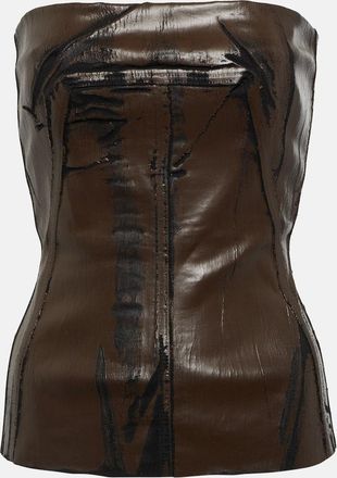 Rick Owens Coated denim corset