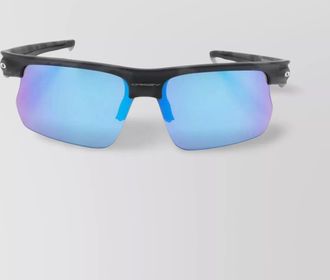 Oakley matte acetate half-rim sunglasses
