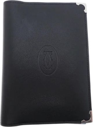 Cartier Pre-owned Leather home-office - Dames - Vintage Accessoires - Zwart - ONE Size - Vintage