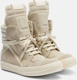 Rick Owens Zapatillas altas Temple Geobasket de ante