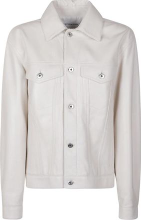 Bottega Veneta Denim Jassen - Dames - Spijkerjassen - Beige - S - Denim - Jassen