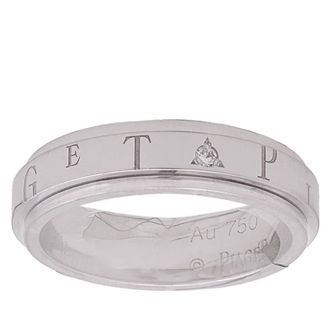 Piaget Possession 18k White Gold Ring, Size 50