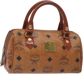 MCM Pre-owned Mini Bag - Dames - Vintage Mini Tas - Bruin - ONE Size - Leer - Vintage