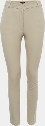 Joseph Beige Gabardine Straight Fit Trousers