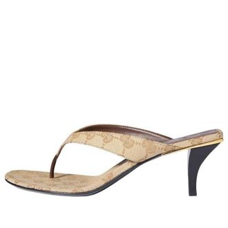 Gucci (WMNS) Gucci Vittoria Thong Sand Dark Brown 870786-FAF3Z-9642