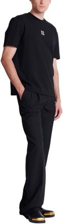 Balmain T-shirt with embroidered logo in Black at Nordstrom, Size Xxx-Large
