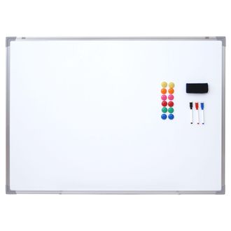 Hhg Hhg - Pizarra Blanca 831, Pizarra Magn&eacute;tica Pizarra Para Notas Pizarra Para Alfileres, Incl. Accesorios, 110x80cm