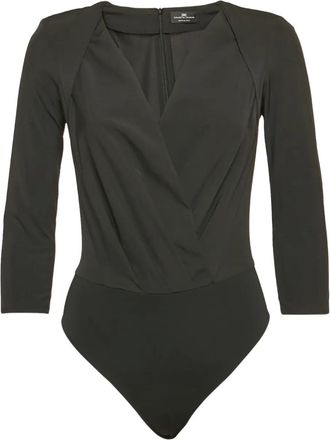 Elisabetta Franchi pre-owned long-sleeve bodysuit - Black