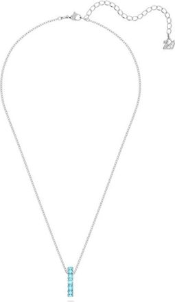 Swarovski Blauwe Pav&eacute; Hanger Ketting - Dames - Kettingen - Blauw - ONE Size - Accessoires