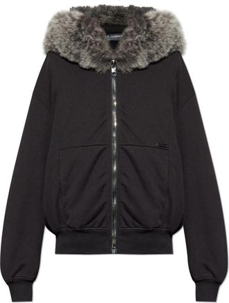 Dolce & Gabbana Sweatshirts & Hoodies - Heren - Vesten met rits - Zwart - L - Hoodies & sweatvesten