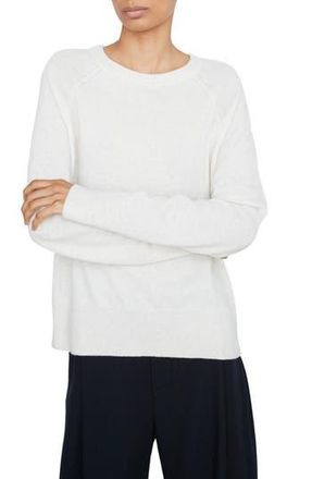 Vince Wool & Cashmere Crewneck Sweater in White at Nordstrom Rack, Size X-Large