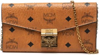 MCM Pre-owned MCM Visetos Coated Canvas Patricia Wallet on Chain Ladies 2SM2GC5KKYUPALA6