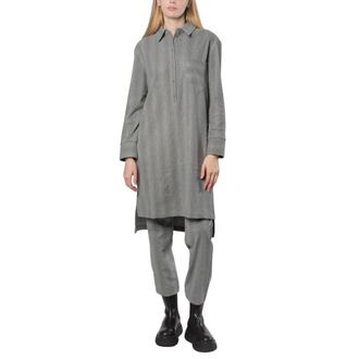 Max Mara Dames, Blouses & Shirts, Grijs, Maat: M Katoen