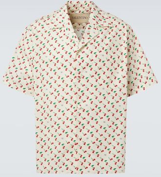 Valentino Camicia bowling in popeline di cotone