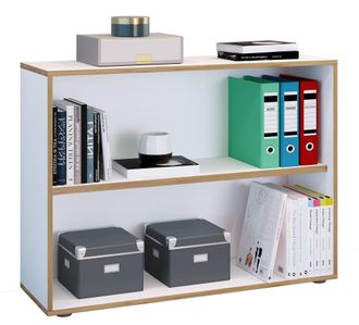 VCM Estante De Madera Vcm De Pie Gabinete De Archivo De Ahorro De Espacio Dimensiones Aprox. Al. 74 X 100 X P. 33 Cm Estante Elegante Estante De Oficina -
