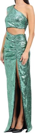 AMEN ITALY Long Sequin Dress - Green