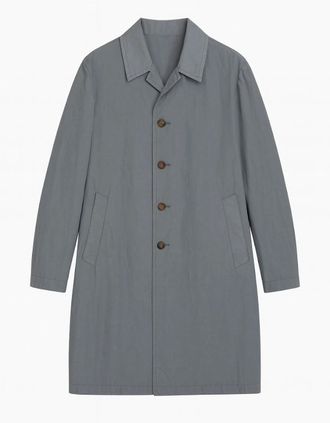 Boglioli Mens Mens Boglioli Grey Lightweight Trench Long Jacket - Size: 56 3xl
