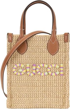 Gucci Handbags, female, Beige, Size: ONE SIZE GG Marmont Woven Medium Shoulder Bag