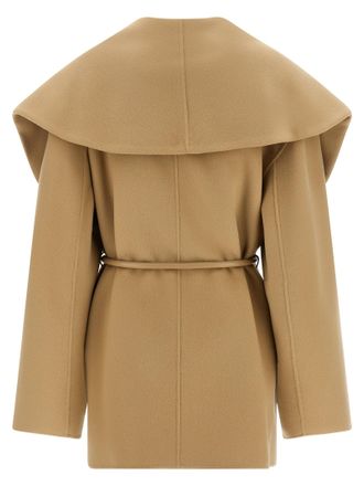 Sportmax Womens Beige Wool Coat Clothing