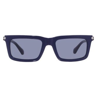 Ferragamo Salvatore Ferragamo Blue Pilot Mens Sunglasses SF2015S 414 53
