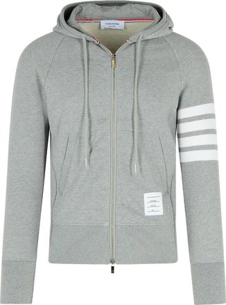 Thom Browne Felpa di cotone grigio Thom Browne
