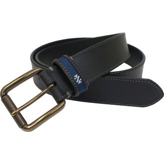 Izod Edge Stitch Leather Belt in Black at Nordstrom Rack, Size X-Large