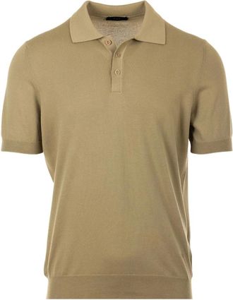Fay Stijlvolle Maglia Shirt - Heren - Ronde hals truien - Beige - M - Truien & Vesten