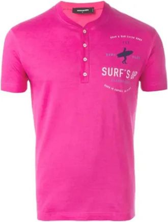Dsquared2 Casual T-shirt voor mannen - Heren - T-shirts - Roze - S - Tops