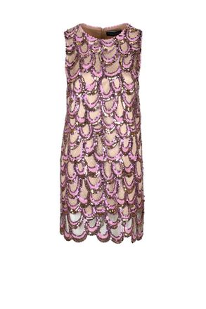 Nora Barth Sequin Dress - Beige/Pink