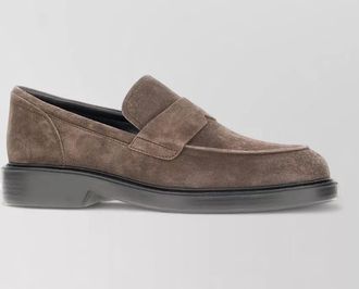 Hogan suede leather loafers
