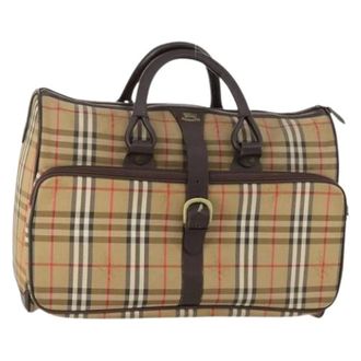 Burberry Pre-owned Weekend Bags, female, Brown, Size: ONE SIZE Pre-owned Vintage Boston Bag