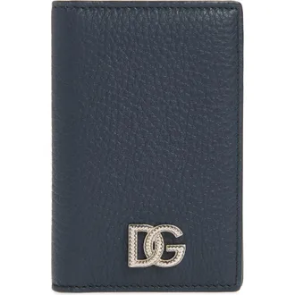 Dolce & Gabbana DG Logo Leather Continental Wallet in 80679 Blu 3 at Nordstrom