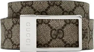 Gucci Belts, male, Brown, Size: 105 CM Reversible Belt with Rectangular Buckle