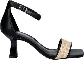 DKNY Dkny, Schoenen, Dames, Zwart, 39 EU, Leer, Krazz Sandalen