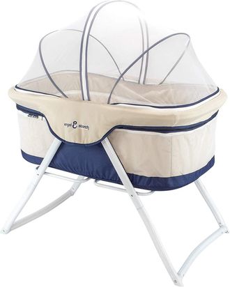OEM Bebito Cuna De Beb&eacute; De Viaje Plegable Minicuna Con Mosquitera (azul)