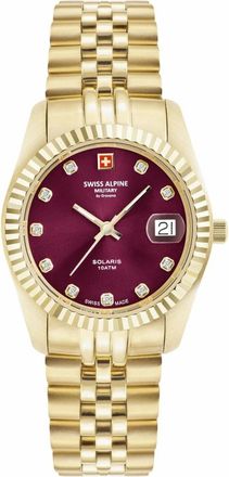 Swiss Alpine Military Solaris Gold Bordeaux - Dames - Accessoires - Geel - Maat: ONE Size