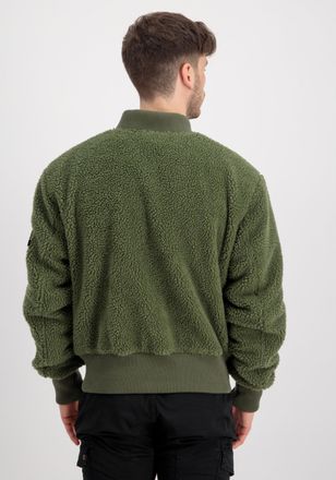 Alpha Industries Bomberjacke ALPHA INDUSTRIES MA-1 Teddy, Herren, Gr. 3XL, gr&uuml;n (sage, gr&uuml;n), Obermaterial: 100% Polyester; Futter: 100% Polyester; F&uuml;llung: 100% Polye