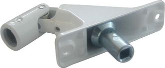 Schellenberg 11101 Piastra di Supporto della Cerniera con Campo di Rotazione di 90&deg; per tapparelle avvolgibili con meccanismo a manovella, Bianco