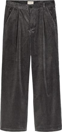Oliver Spencer Orsman Corduroy Wide-leg Trousers - Dark Grey - S
