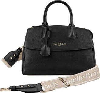 Ga&euml;lle Paris Handbags, female, Black, Size: ONE SIZE Regular Hand Bag With Jacquard Shoulder Strap