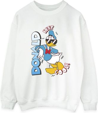 Disney Heren Donald Duck Cool Sweatshirt (Wit)