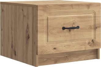vidaXL Mesa De Caf&eacute; Roble Artisan 49 X 50 X 37 Cm Madera De Ingenier&iacute;a Vidaxl