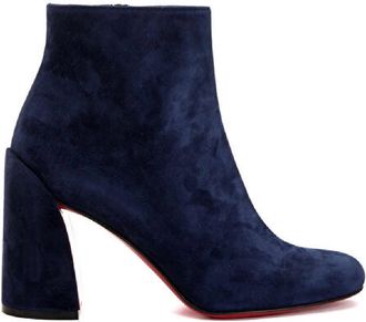 Christian Louboutin Louboutin Blue Suede Ankle Boots Size 40