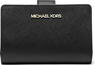 Michael Kors Womens Wallet Black Leather - One Size