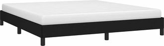 vidaXL Cama Sin Colch&oacute;n Tela Negro 160x200 Cm Vidaxl
